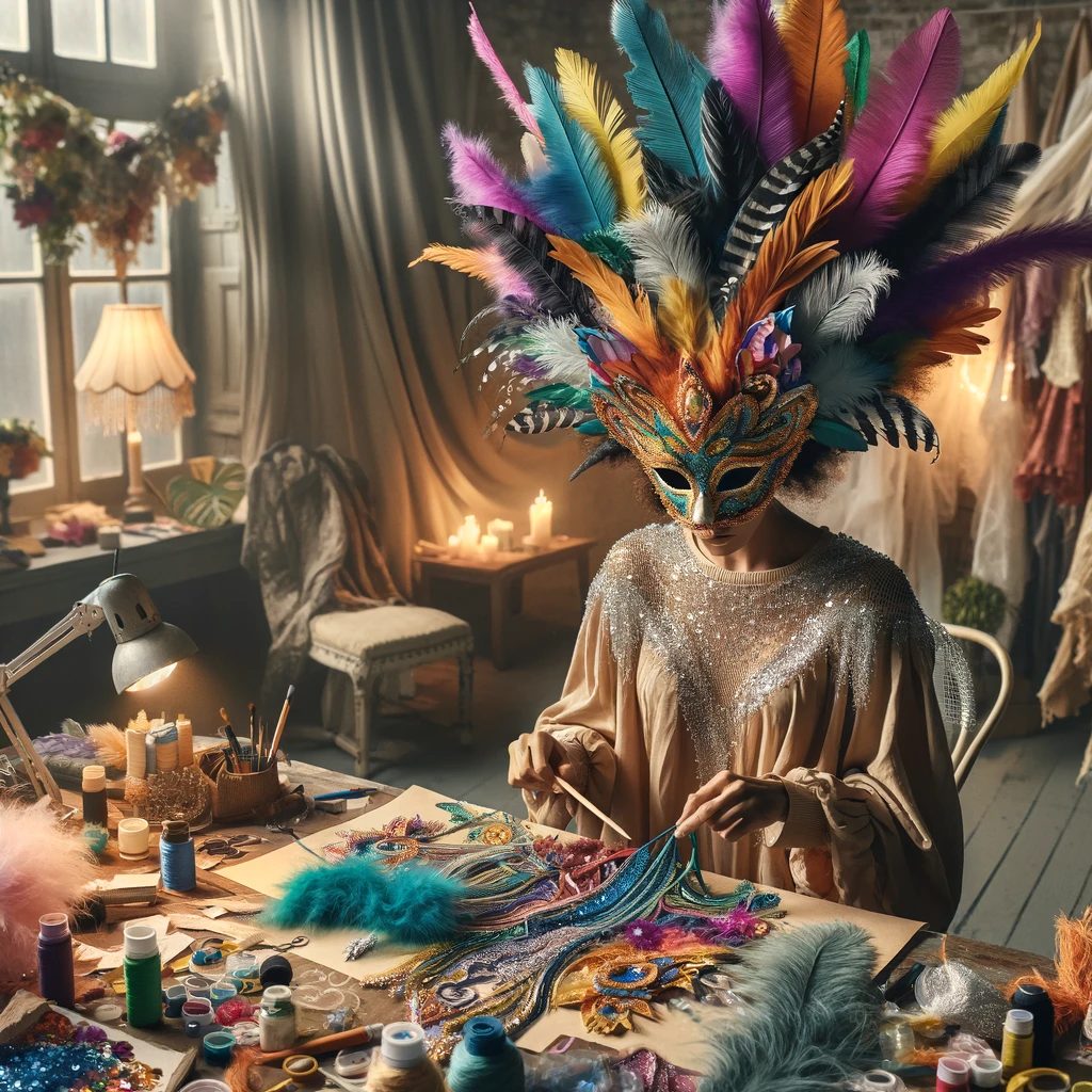 Craft a unique costume inspired by a mythical creature or forgotten legend, ready to lose yourself in the night's mysteries