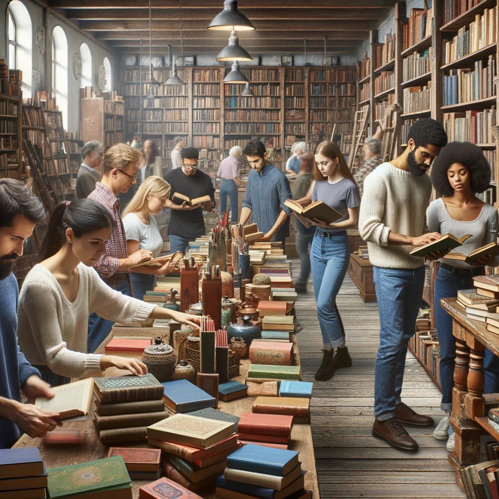 Restore the store to its former glory, meticulously organizing the books and curating themed displays based on literary eras and authors